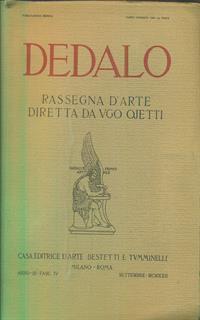 Dedalo anno III fasc IV Settembre MCMXXII - 2