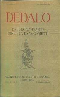 Dedalo anno III fasc VI Novembre MCMXXII - 2