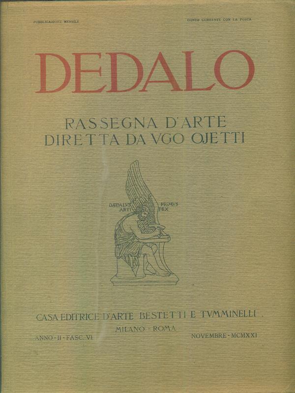 Dedalo anno II fasc VI Novembre MCMXXI