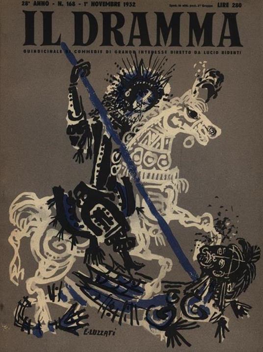 Il Dramma N. 168 / 1 Novembre 1952. Il burattino - copertina