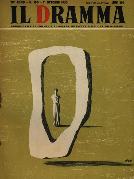 Il Dramma N. 190 / 1 Ottobre 1953 - copertina