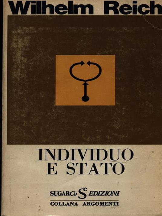 Individuo e stato - Wilhelm Reich - copertina