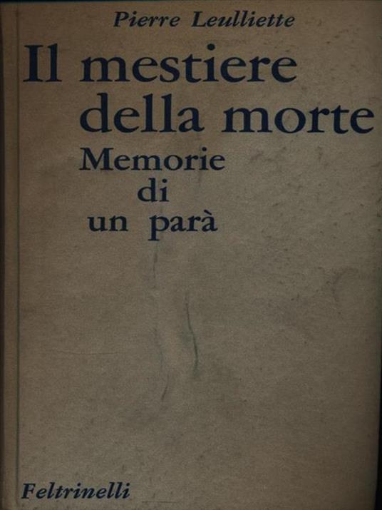 Il mestiere della morte - Pierre Leulliette - copertina