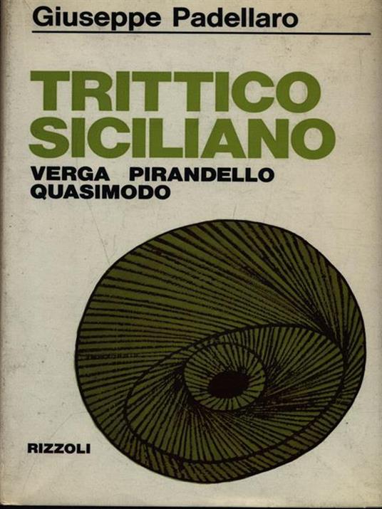 Trittico siciliano - Giuseppe Padellaro - copertina