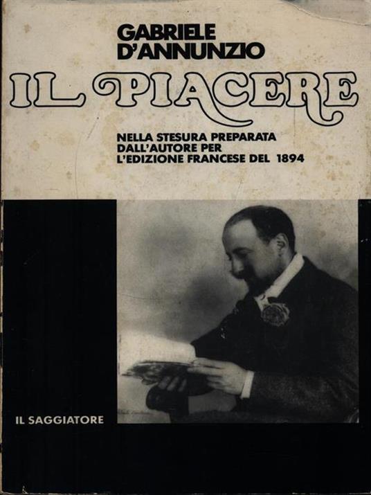 Il piacere - Gabriele D'Annunzio - copertina