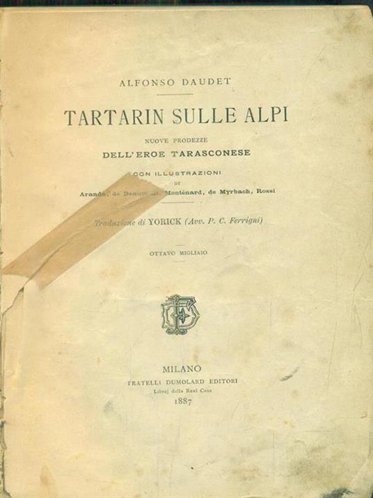 Tartarin sulle alpi - Alphonse Daudet - copertina