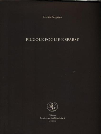 Piccole foglie sparse - Danila Boggiano - copertina