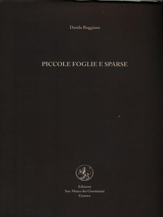 Piccole foglie sparse - Danila Boggiano - copertina