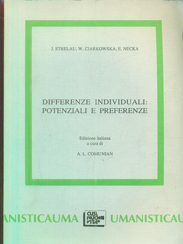 Differenze individuali potenziali e preferenze