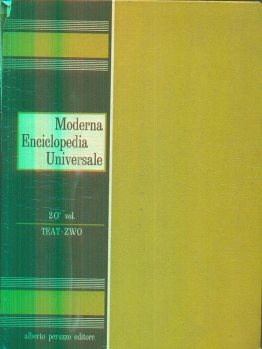 Moderna Enciclopedia Universale - 20 vv - copertina