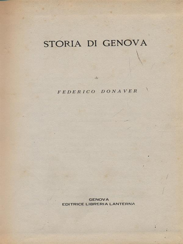 Storia di Genova