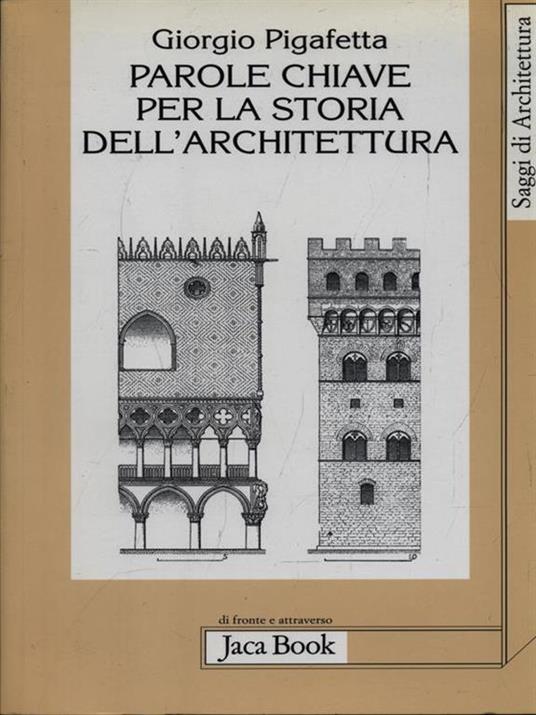 Parole chiave per la storia dell'architettura - Giorgio Pigafetta - copertina