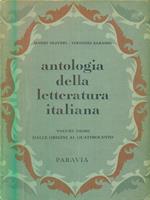 Antologia della letteratura italiana dalle origini al quattrocento volume primo