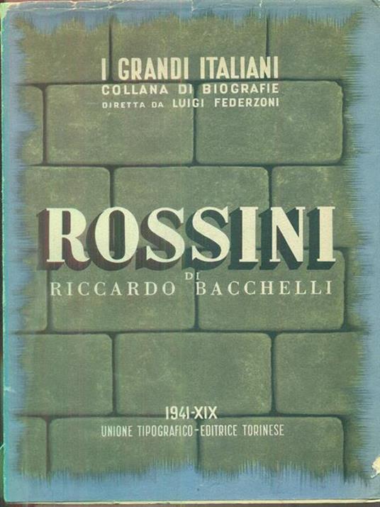 Rossini - Riccardo Bacchelli - copertina