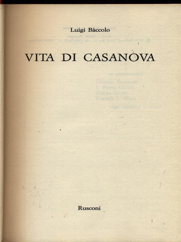 Vita di Casanova
