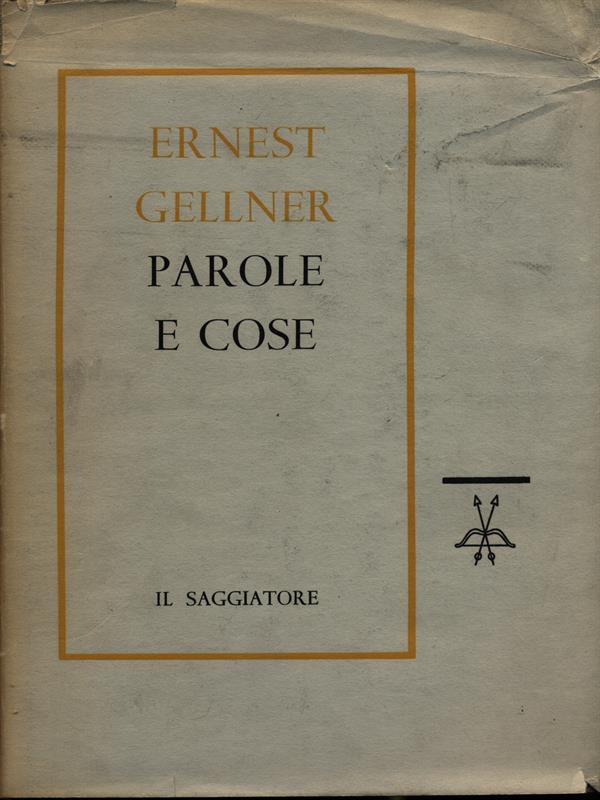 Parole e cose di: E. Gellner