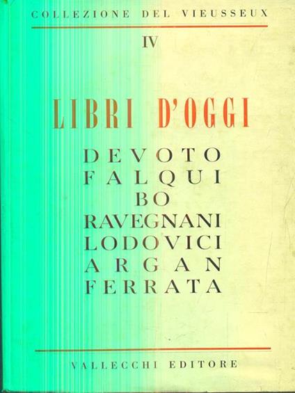libri d'oggi - copertina