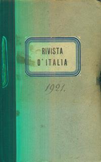 rivista d'Italia - annata completa 1921 - 2