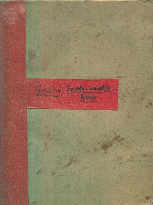favole novelle e lettere - Gasparo Gozzi - copertina