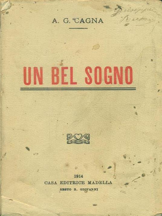 Un bel sogno - copertina