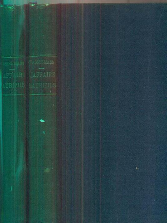 L' affaire Maurizius - Jakob Wassermann - copertina