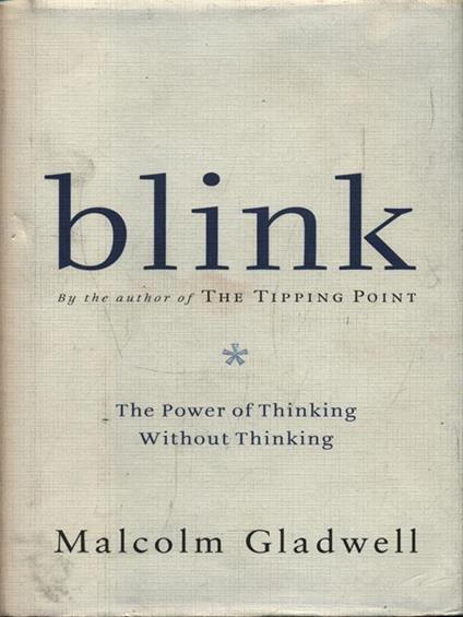 Blink - Malcom Gladwell - copertina