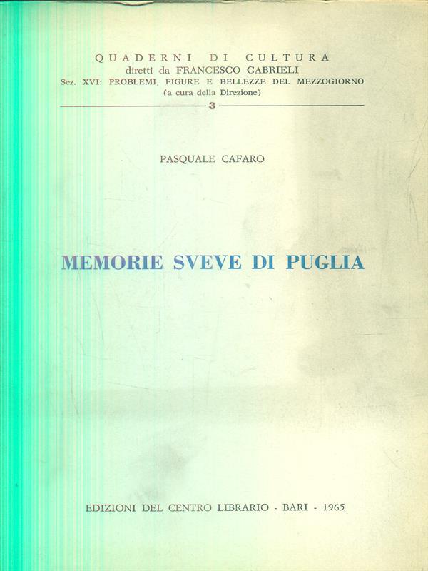 Memorie sveve di Puglia
