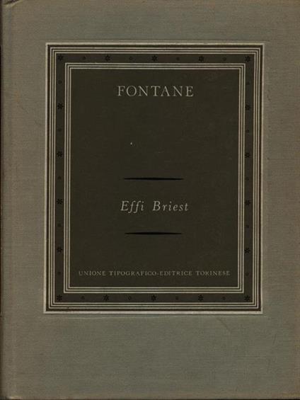 Effi Briest - Theodor Fontaine - copertina