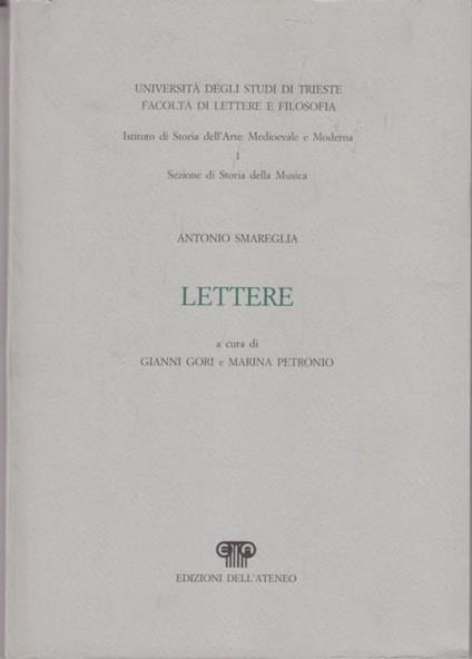 Lettere - Antonio Smareglia - copertina