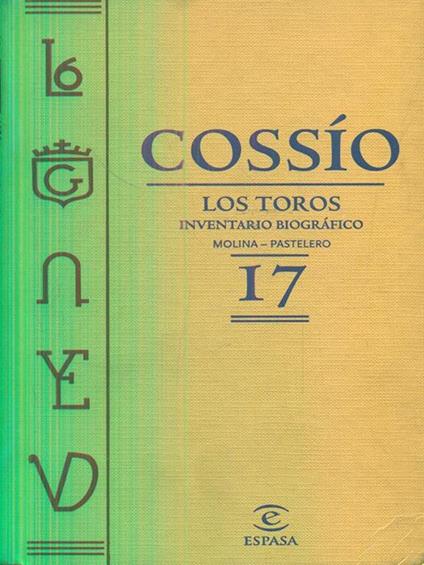 Cossio 17. Los Toros - copertina