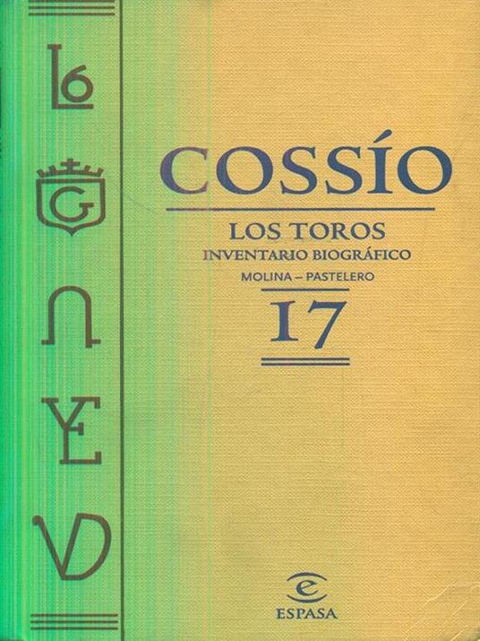 Cossio 17. Los Toros - copertina