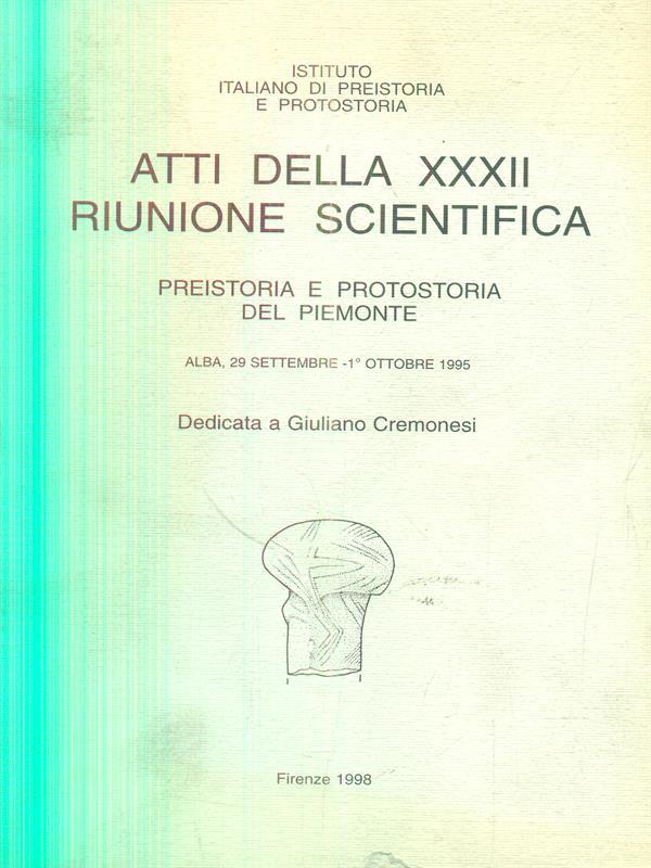 Atti della XXXII Riunione Scientifica Alba, 29 settembre. 1 ottobre 1995