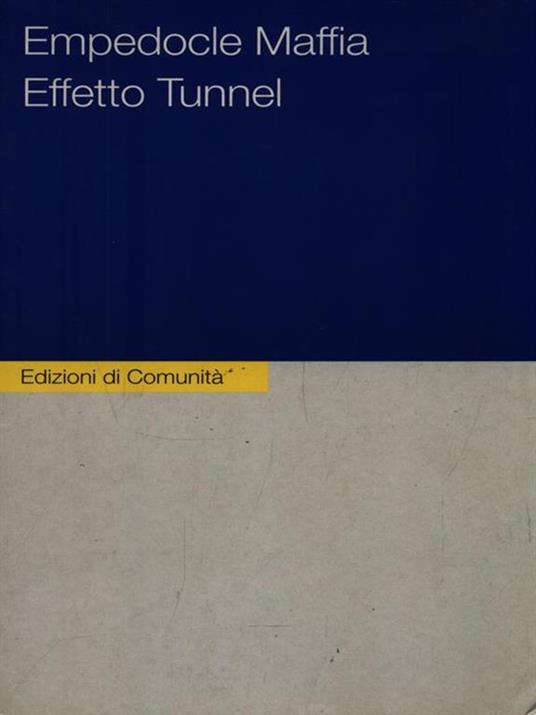 Effetto tunnel - Empedocle Maffia - copertina