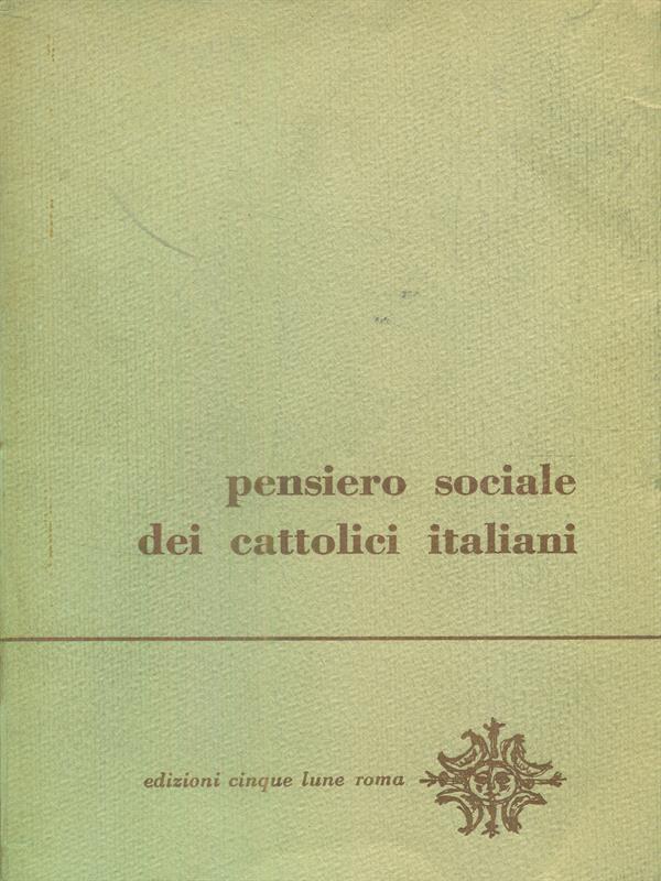 Pensiero sociale dei cattolici italiani