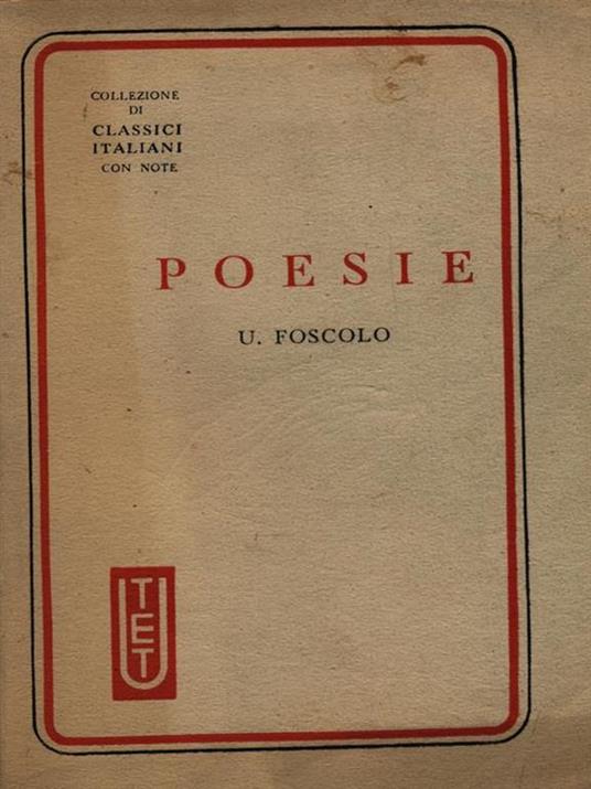 Poesie - Ugo Foscolo - copertina