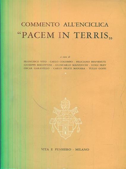 Commento all'enciclica Pacem in terris - copertina
