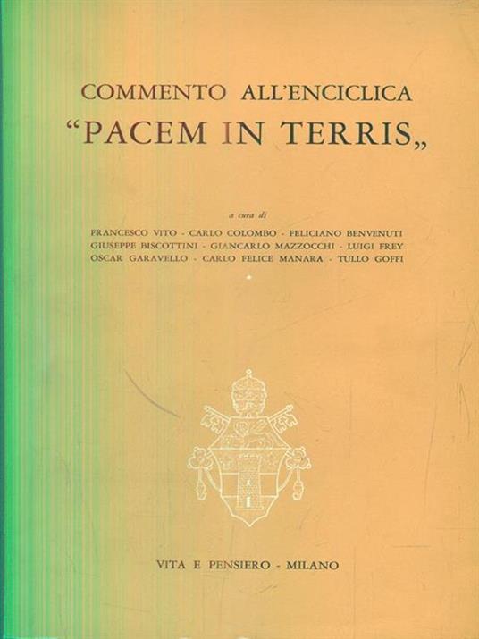 Commento all'enciclica Pacem in terris - copertina