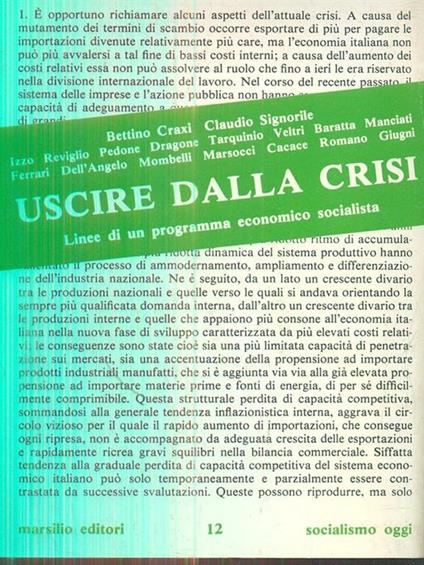 Uscire dalla crisi - copertina