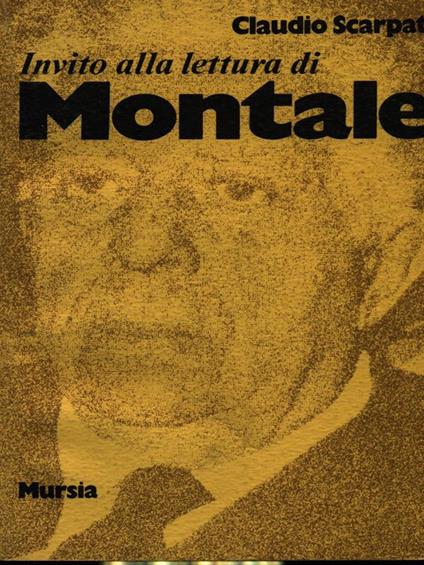 Invito alla lettura di Montale - Claudio Scarpati - copertina