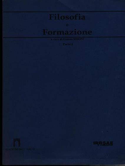 Filosofia e formazione 2vv - Gianna Sidoni - copertina