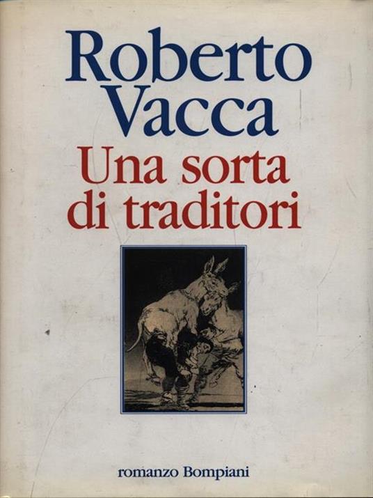 Una sorta di traditori - Roberto Vacca - copertina