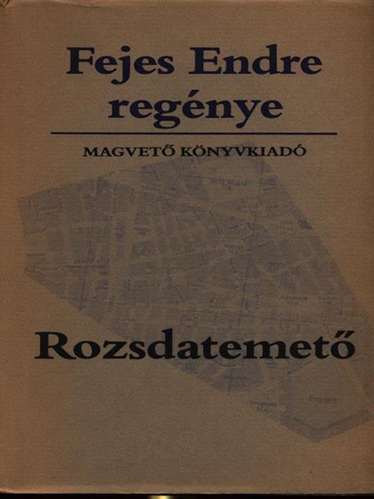 Rozsdatemeto - Fejes Endre - copertina