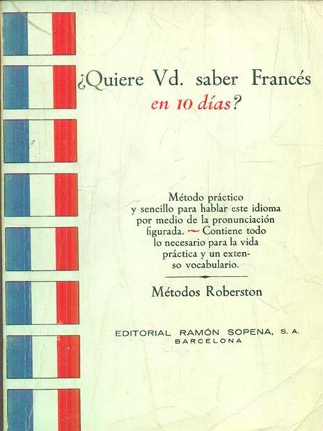 Quiere vd saber frances? en 10 dias? - copertina