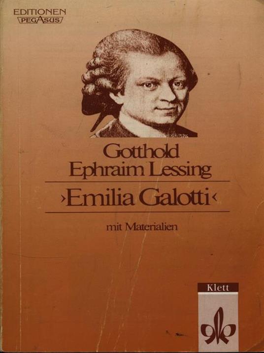 Emilia Galotti - Gotthold Ephraim Lessing - copertina