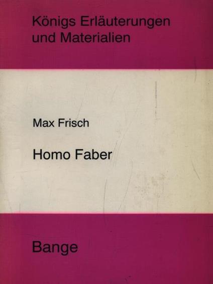 Homo Faber - Max Frisch - copertina