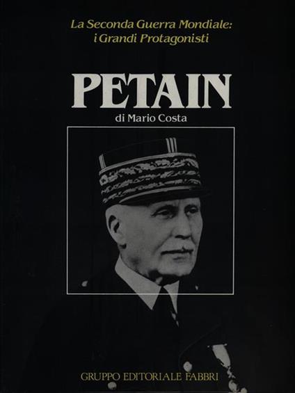 Petain - Mario Costa - copertina