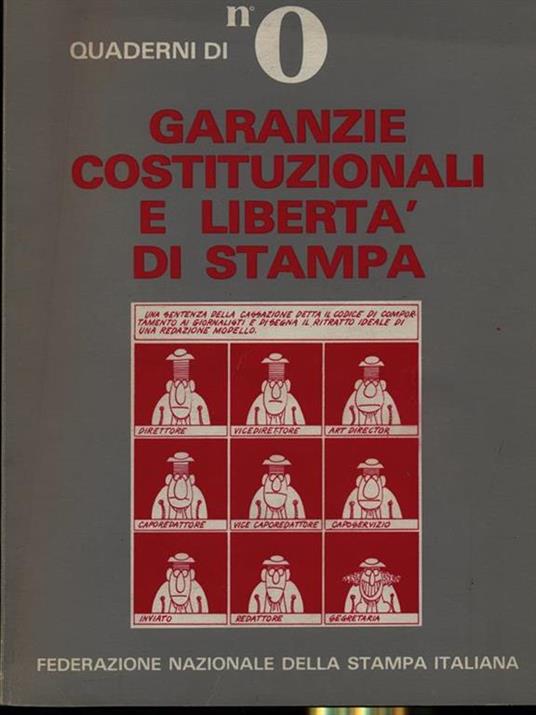 Garanzie costituzionali e libertà di stampa - copertina