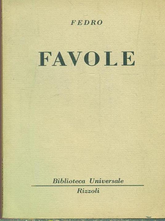 favole - Fedro - copertina