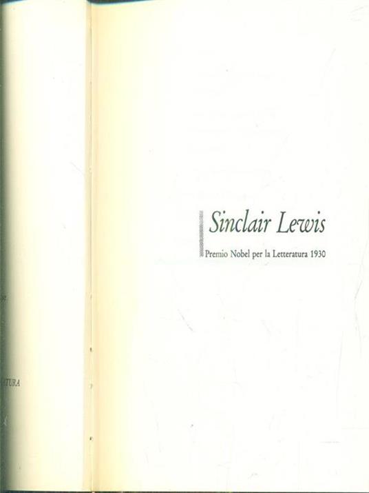 Romanzi - Sinclair Lewis - copertina
