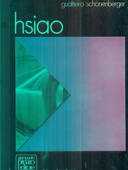 hsiao - Gualtiero Schonenberger - copertina